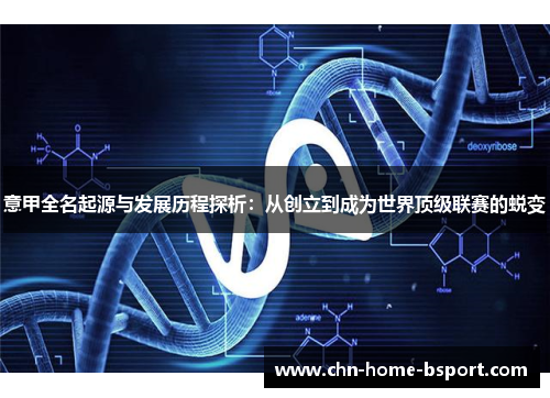 意甲全名起源与发展历程探析：从创立到成为世界顶级联赛的蜕变